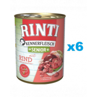 RINTI Kennerfleish Senior Beef 6x800 g senior, cu vita