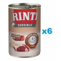 RINTI Sensible miel si orez 6x400 g conserve caini