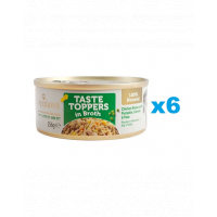 APPLAWS Taste Toppers Mancare umeda caine adult, Piept de pui, dovleac, mazare in sos 6x156 g