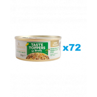 APPLAWS Taste Toppers Conserve hrana caine, cu piept de pui, ficat de vita, dovleac in sos 72x156 g
