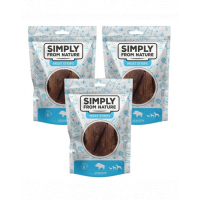 SIMPLY FROM NATURE Meat Strips carne vanat pentru caini 3x80 g