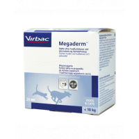 VIRBAC Megaderm 28x4 ml Supliment caini si pisici (pana la 10 kg) cu probleme ale pielii