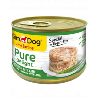GIMDOG Pure Delight Chicken&amp;Lamb 150 g hrana caini pui si miel, pentru rasa mica