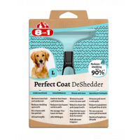 8IN1 Perfect Coat DeShedder Dog L perie pentru caini