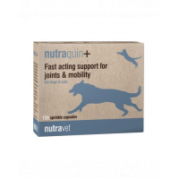 NUTRAVET Nutraquin+ 120 capsule caini si pisici, suport actiune rapida articulatii si mobilitate