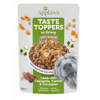 APPLAWS Taste Toppers plic caine, cu carne de miel, morcovi, naut in aspic 85 g