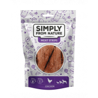SIMPLY FROM NATURE Meat Strips Fasii de pui pentru caini 3x80 g
