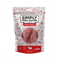 SIMPLY FROM NATURE Meat Strips Fasii de carne pentru caine, cu oaie 80 g