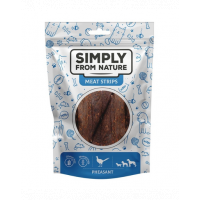 SIMPLY FROM NATURE Meat Strips de fazan pentru caini 3x80 g