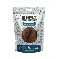 SIMPLY FROM NATURE Meat Strips Snack rata si mar pentru caini 80 g