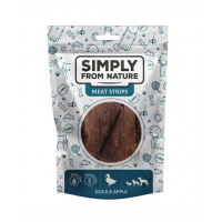 SIMPLY FROM NATURE Meat Strips Benzi carne rata si mar pentru caini 3x80 g
