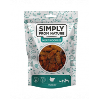 SIMPLY FROM NATURE Meat Noodles din curcan pentru caine 3x80 g