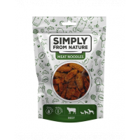 SIMPLY FROM NATURE Meat Noodles gustare din vita pentru caini 3x80 g