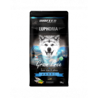 BIOFEED EUPHORIA Gluten Free Pastrav &amp; Somon hrana monoproteica pentru caini tineri de rase medii si mari 10 kg