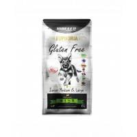 BIOFEED EUPHORIA Gluten Free mancare pentru cateii de rase mijlocii si mari 12 kg cu miel