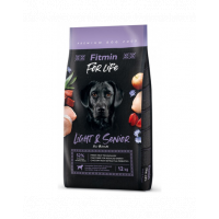 FITMIN Dog For Life Light &amp; Senior hrana caini adulti si seniori 12 kg