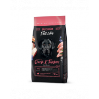 FITMIN dog For Life Duck &amp; Turkey 12 kg hrana caine adult, rata si curcan