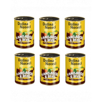 DOLINA NOTECI Premium SuperFood hrana umeda caini adulti, cangur si vita 400 g x 6 buc.