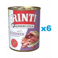 RINTI Kennerfleisch Ham cu sunca 6x800 g hrana umeda caine