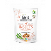 BRIT Care Dog Functional Snack Insect 3x200 g set recompense cu insecte si somon