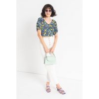 Bluza crop cu nasturi Eline