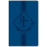 KJV Kids Bible, Royal Blue Leathertouch - Holman Bible Staff