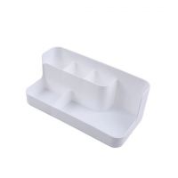 Organizator din plastic pentru produse cosmetice alb