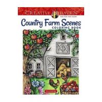 Creative Haven Country Farm Scenes Coloring Book - Teresa Goodridge