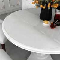 vidaXL Folie de protecție masă, transparent, Ø 120 cm, PVC, 2 mm