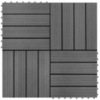 Plăci WPC 30 x 30 cm 11buc, Gri