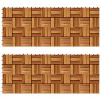 Set dale din lemn de acacia, 30 x 30 cm, 20 buc.