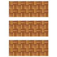 Set dale din lemn de salcâm 30 x 30 cm, 30 buc.