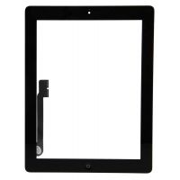 Touchscreen Digitizer Apple iPad 4 A1459 A1458 cu buton home si adeziv Negru Geam Sticla Tableta