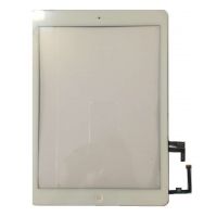 Touchscreen Digitizer Apple iPad Air A1475 A1474 cu buton home si adeziv Alb Geam Sticla Tableta