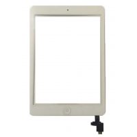 Touchscreen Digitizer Apple iPad Mini 2 A1489 A1490 A1491 cu buton home si cip IC Alb Geam Sticla Tableta