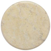 vidaXL Blat de masă, crem, Ø40x2,5 cm, marmură