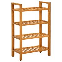 vidaXL Pantofar cu 4 rafturi, 50x27x80 cm, lemn masiv de stejar