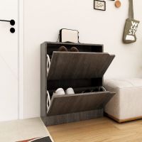 vidaXL Pantofar 2 uși, stejar sonoma gri, 59x24x74 cm, lemn prelucrat
