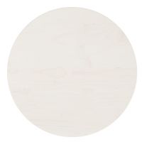 vidaXL Blat de masă, alb, Ø40x2,5 cm, lemn masiv de pin
