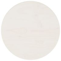 vidaXL Blat de masă, alb, Ø30x2,5 cm, lemn masiv de pin