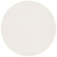 vidaXL Blat de masă, alb, Ø80x2,5 cm, lemn masiv de pin