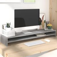 vidaXL Suport pentru monitor gri sonoma 100x24x13 cm lemn prelucrat