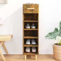 vidaXL Pantofar, stejar fumuriu, 30x35x105 cm, lemn compozit