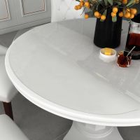 vidaXL Folie de protecție masă, transparent, Ø 100 cm, PVC, 2 mm