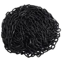 vidaXL Lanț de avertizare, negru, 30 m, Ø4 mm, plastic