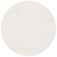 vidaXL Blat de masă, alb, Ø50x2,5 cm, lemn masiv de pin