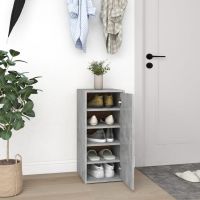 vidaXL Pantofar, gri beton, 32x35x70 cm, PAL