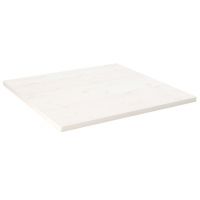 vidaXL Blat de masă, alb, 90x90x2,5 cm, lemn masiv de pin, pătrat