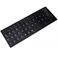 Sticker tastatura laptop layout Germana negru