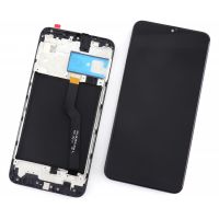Display Samsung Galaxy A10 A105 OEM cu Rama Black Negru